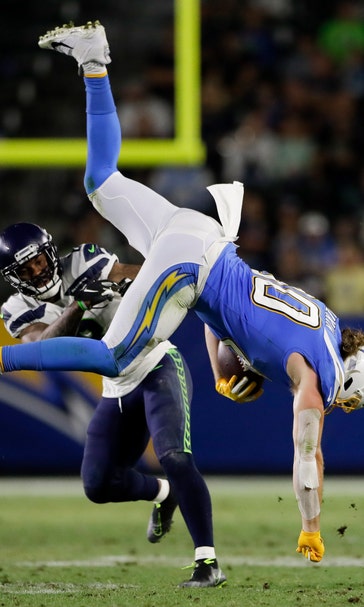 Wilson leads 2 TD drives as Seahawks defeat Chargers 23-15